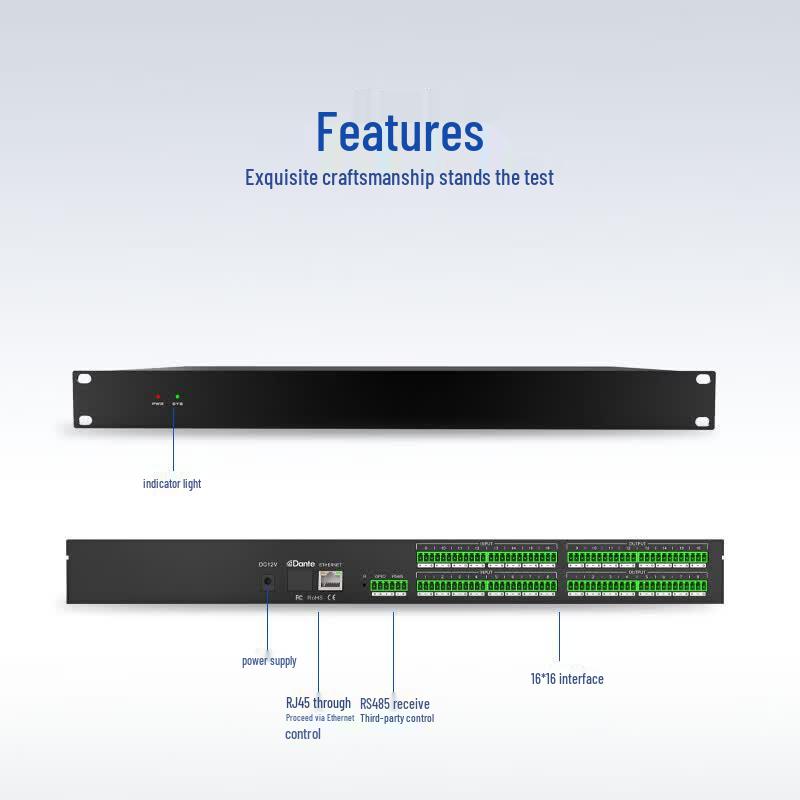 Umai Y-SP1616YP 16x16 Conference Audio Matrix Processor (CN version)