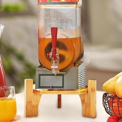 Drink Dispenser Stand Wood Drink Dispenser Base Diameter 7.28in Juice Jug Station for Coffee Bar Home Party Restaurant Pantry