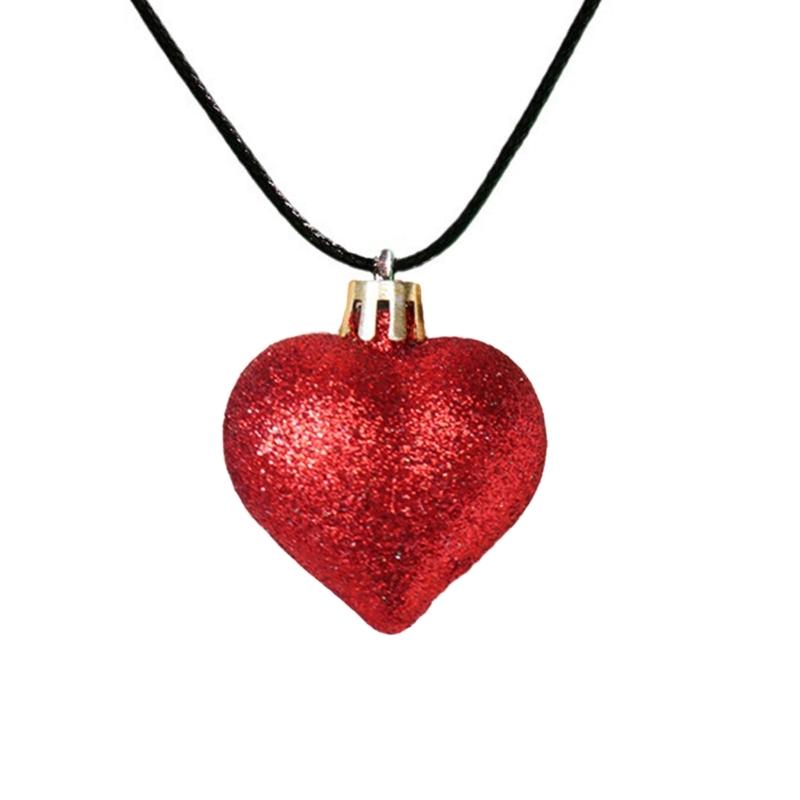 Elegant Long Neck Chain Adjustable Rope Collarbone Chains Electroplate Heart Pendant Neckchain Jewelry for Women Girls