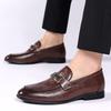 Men's Shoes Genuine Leather 2025 Spring New Soft-soled Foot Cover Driving Doudou Shoes Summer Business Dress British Small Leather Shoes