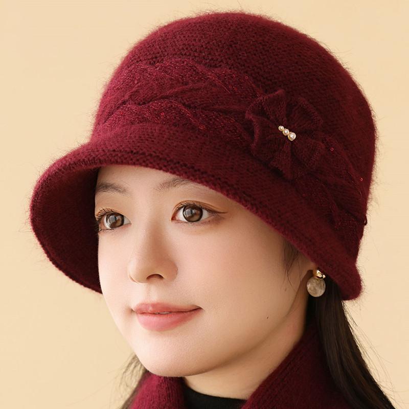 Outdoor Holiday Travel Party Winter Warm Knit Beanie Beret Fashionable Ladies' Hats