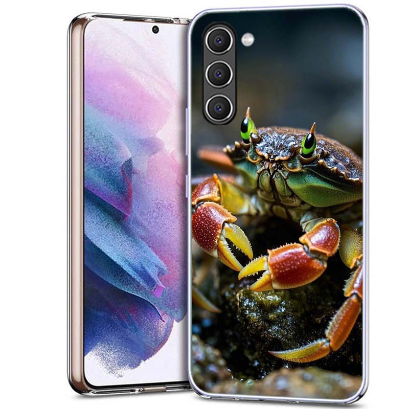 Unique Animal Crab Phone Case for Samsung A54 A14 A24 A34 A17 A37 A57 A55 A35 A25 A15 A13 A23 A33 A53 A07 A05S A04S A03 A73 Gala