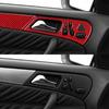 Red Carbon Fiber Interior Front Door Panel Cover Trim For Mercedes-Benz W203