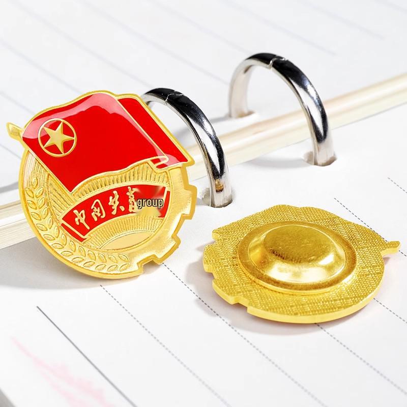 League Emblem Brooch: Strong Magnetic Pin for Student Use, Large Style - China Youth League Member Accessory