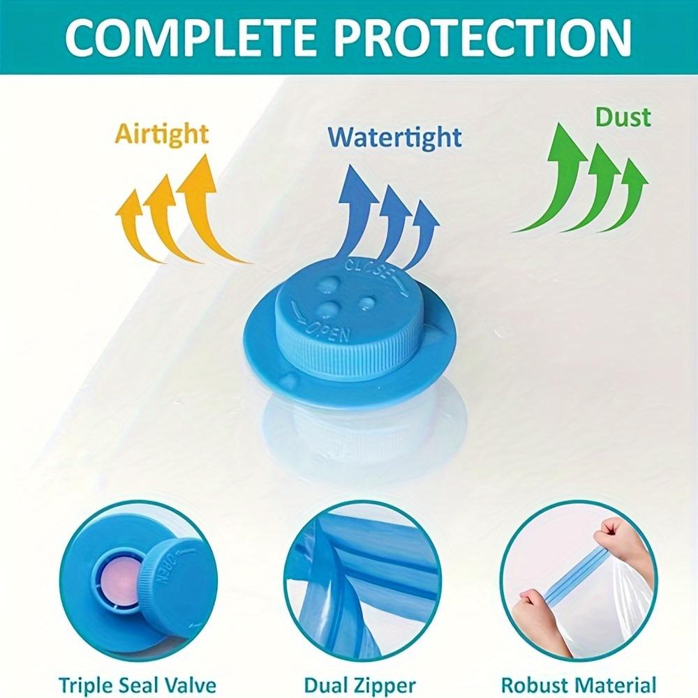 1pc 6Sizes Moisture Proof Vacuum Bag Clothes Storage With Valve Transparent Folding Travel Space Saving Aspirated Compression