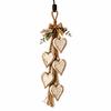Holiday Hanging Decoration Rustic Wall Door Hanging Decoration Burlap Bow Heart Hanging Ornament Heart-Shaped For Home Wall