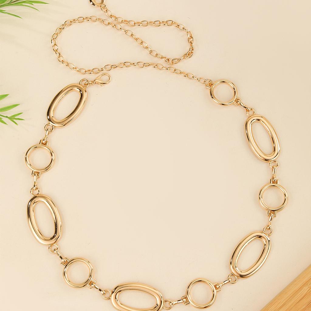 Elegant Metallic Round Waist Chain For Women Enhancing Business Styles Lookings Perfect For Various Occasion Daily Wear