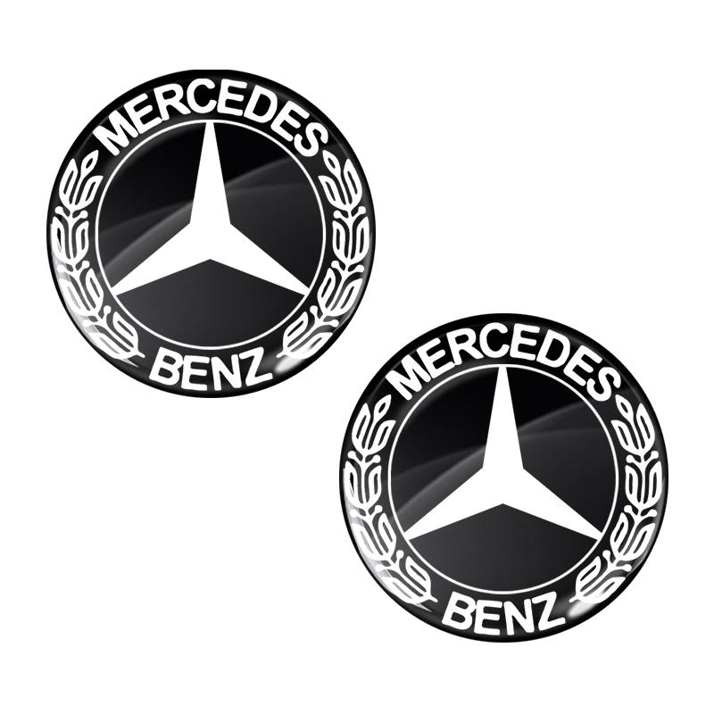 14mm Car Key Emblem Stickers Auto Control Key Logo For Mercedes Benz W204 W212 W176 GLC CLA GLA E C G M R S Class AMG Car Accessories
