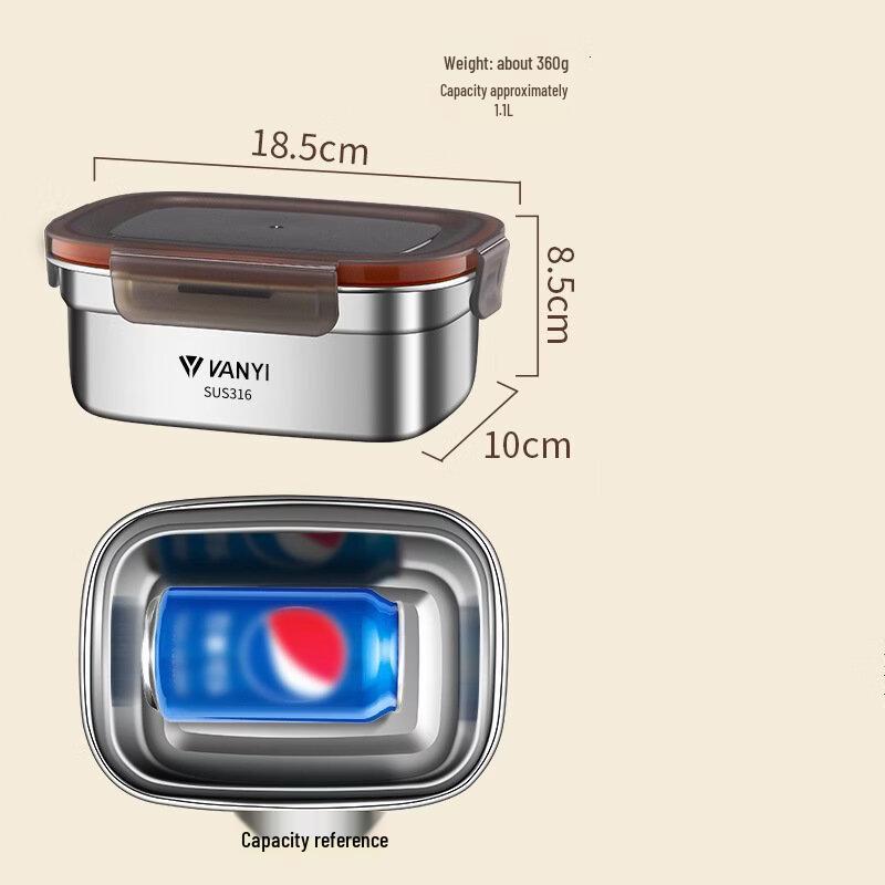 Wutuo 316 Stainless Steel Sealed Food Container