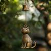 1pc Cat Wind Chime Cat Wind Chime Door and Window Hanging Ornaments Outdoor Garden Hanging Ornaments Suitable for Gifts to Friends, Family and Couples
