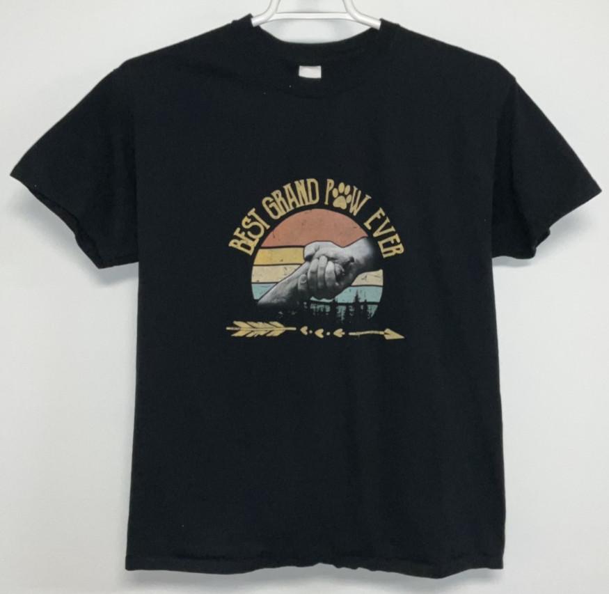 Best Grand Paw Short Sleeve T-Shirt Men s Large Black XXL