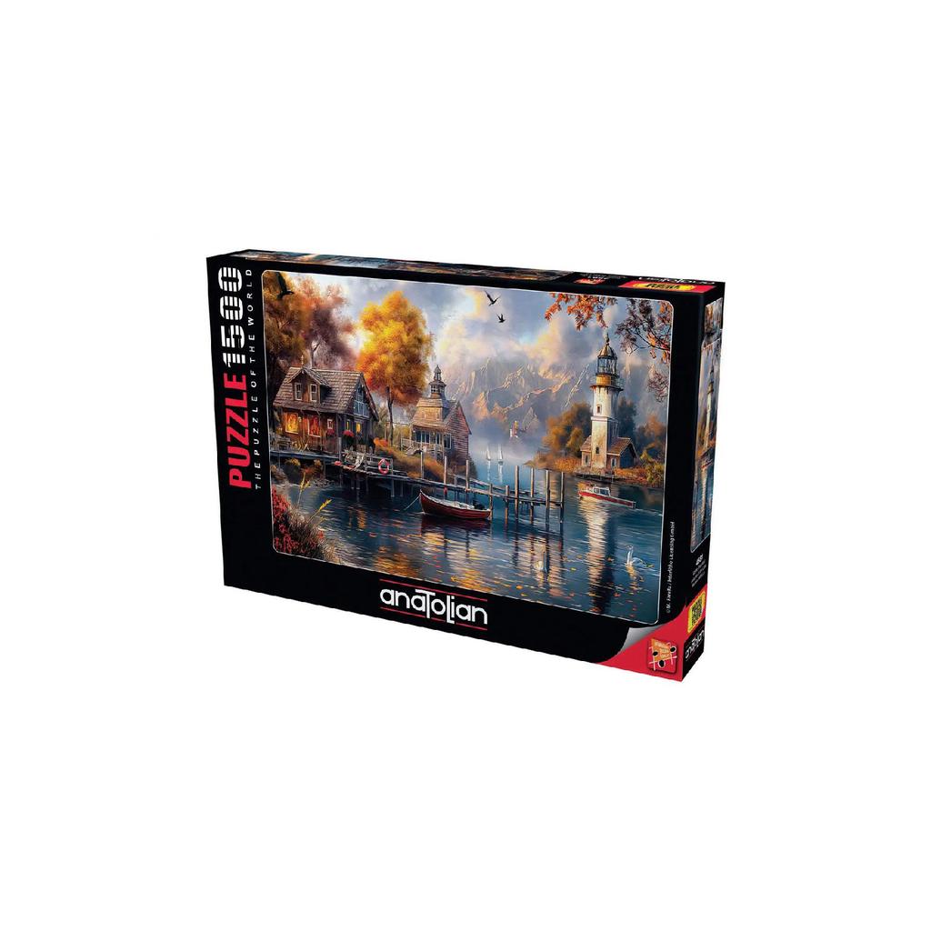 1500 Pieces Puzzle / Autumn In Lake - Code: 4581