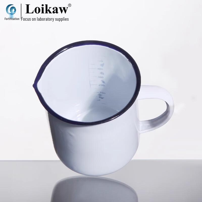 Leigu Enamel Laboratory Measuring Cup with Handle 500ml