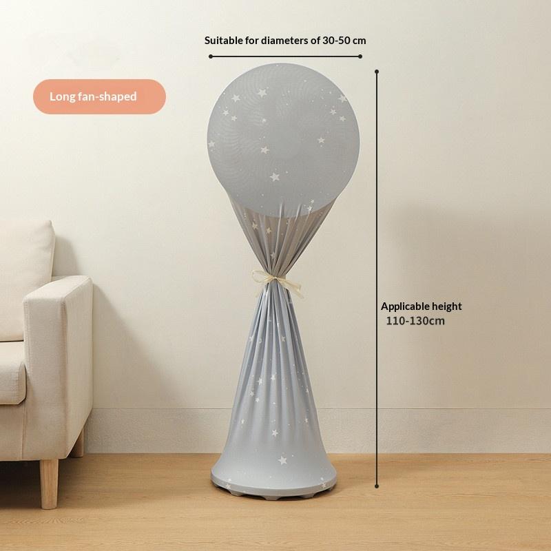 Universal Full-Coverage Dust Cover For Floor Tower Fan Protecting Circulating Electric Fan Gray Protective Sleeve Against Dust+
