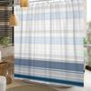 Blue Grey Gradient Texture Shower Curtain Waterproof Bath Curtain Bathroom Decor Nautical Inspired Polyester Fabric With Hooks