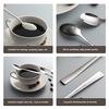 AOOSY Stainless Steel Coffee Spoon 3-Piece Set 13cm Thickness 1mm Mirror Finish Smooth Mouthfeel Demitasse Tea Yogurt Dessert Cutlery