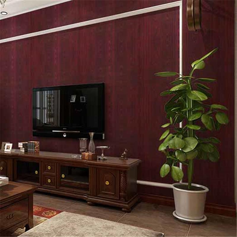 Realistic Red Wood Grain Peel & Stick Vinyl Wrap Self-Adhesive Furniture Film for Tables Cabinets Wardrobes & DIY Home Renovation Wall Paper