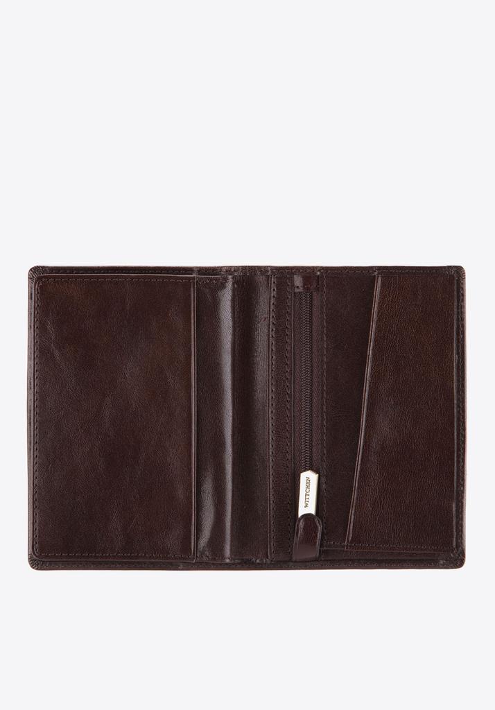 Wittchen Men's Leather Wallet With Divided Interior, Dark Brown, Natural Leather