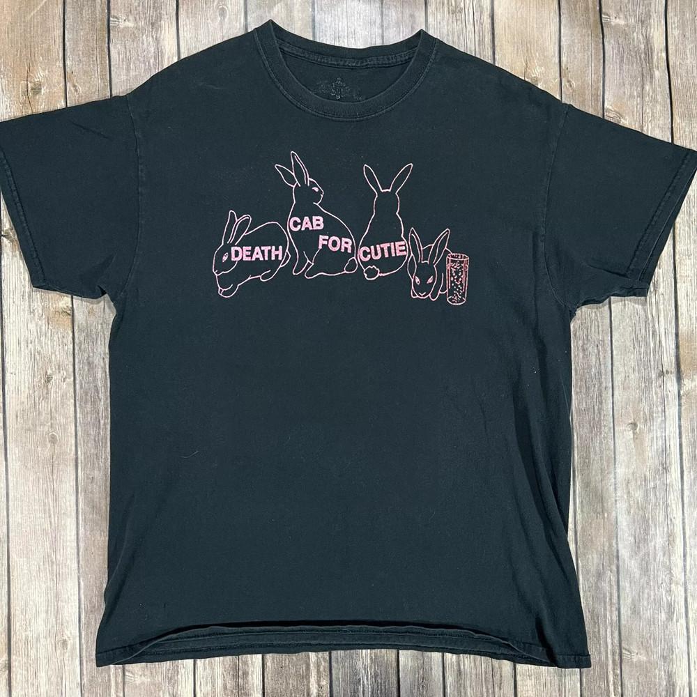 Death Cab for Cutie BAND Rabbie Black T Shirt Unisex T-Shirt S
