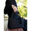 Fukushodo (Handmade by Kyoto Artisans) Black Formal Bag, Perfect for Weddings, Funerals, and Other Ceremonies, Women's, Large (35)