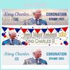 King Charles Iii Coronation Flag Premium Polyester Fabric 50x150cm