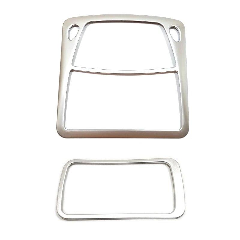 For Nissan X-trail T32 Rogue Murano Sentra Pathfinder Front Rear Reading Lampshade Light Cover Trim ABS Carbon/Chrome 2015-2018