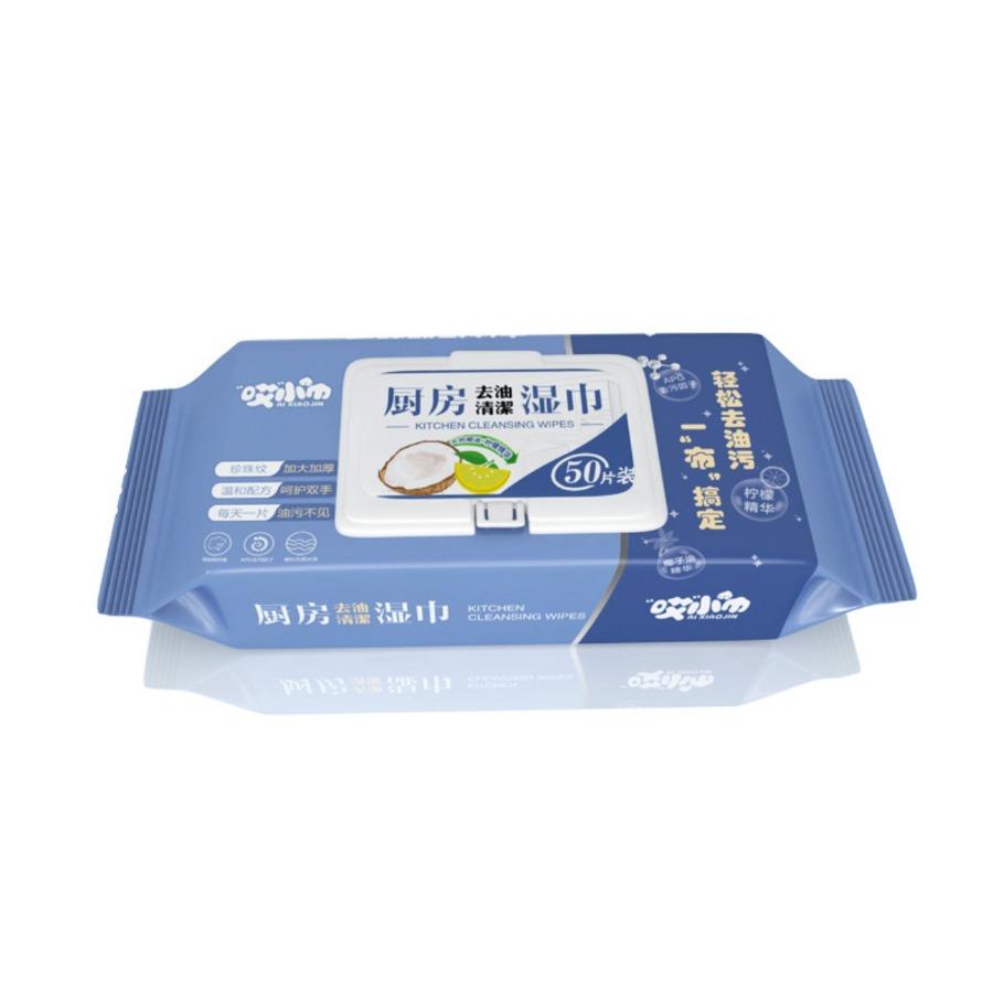 

30/50 шт./пакет Салфетки для чистки кухни Вытяжка для кухонной плиты Бумажные полотенца для быстрой очистки Утолщенные одноразовые бытовые влажные салфетки, впитывающие масло