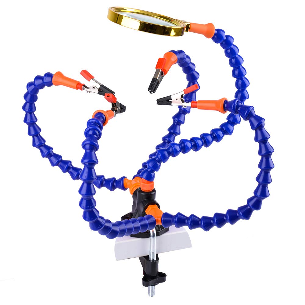 

POHZE Flexible Helping Hand Third Hand Welding Repair Soldering Soldering Iron Accessory Tool Soldering Soldering Soldering Soldering Stand Glass 5