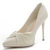 Fashion Women's Slim Heel Shoes Spring New Pointed Head Shallow Mouth Thick Sole Anti-slip Wear-resistant High Heels