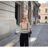 Women's Cotton Long Sleeve Square Neck Top - Slimming, Stylish, Age-Reducing Autumn/Winter Base Layer 2025