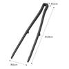 Yamazaki Silicone Cooking Tongs, Black, 6cm W X 2cm D X 28cm H, Tower Shape, Non-Slip, Heat Resistant, 5196