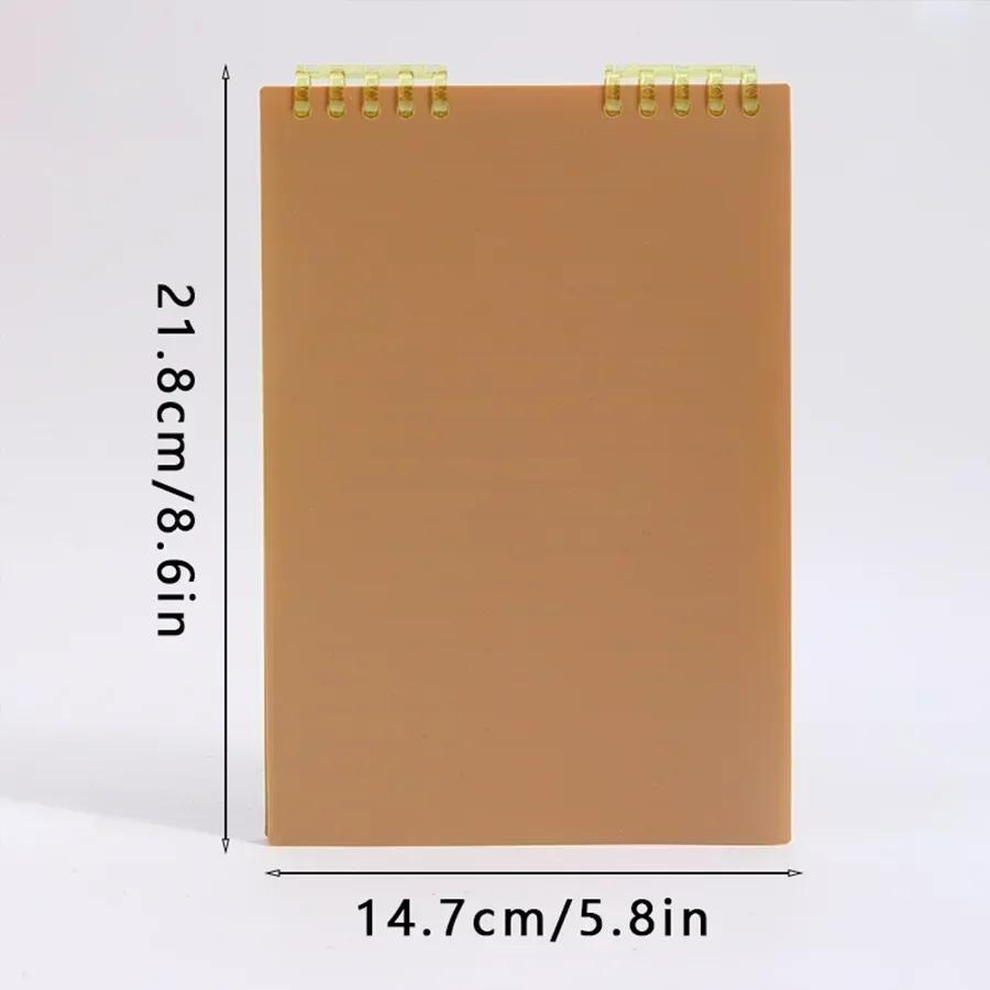 A5 Size 60 Pages Thick Spiral Binding Loose Leaf Notebook with Line Pages for Students School Office Supplies