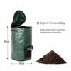 Outdoor Composting Leaves Bag PE Waste Bag Durable Planting Bag  Garden Planting Use