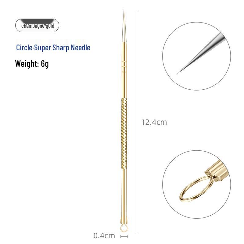 Stainless Steel Blackhead Remover & Acne Needle Set - Beauty Tools
