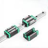 HGR20 HGR15 2pcs Square Linear Guide Rail+4pcs HGH20CA/HGW20CC HGH15CA/15CC Flang Slide Block Carriages For CNC Router Engraving