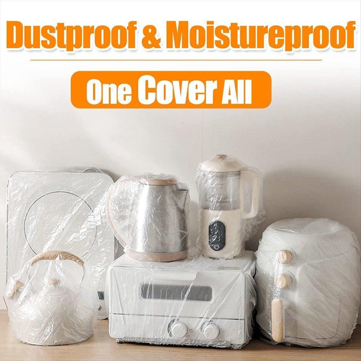 BHBL 100Pcs Disposable Clear Kitchen Appliance Covers, 31.5in Kitchen Small Appliance Dust Cover, Elastic Small Appliance China Mainland