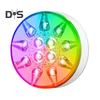 LED Pool Lights Set with Timer Function Remote Control IP68 Waterproof 16 Colors 3 Modes Rechargeable Underwater Pool Lights