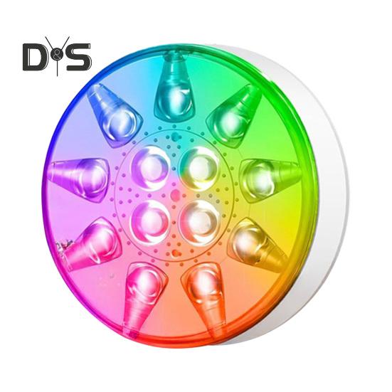 LED Pool Lights Set with Timer Function Remote Control IP68 Waterproof 16 Colors 3 Modes Rechargeable Underwater Pool Lights