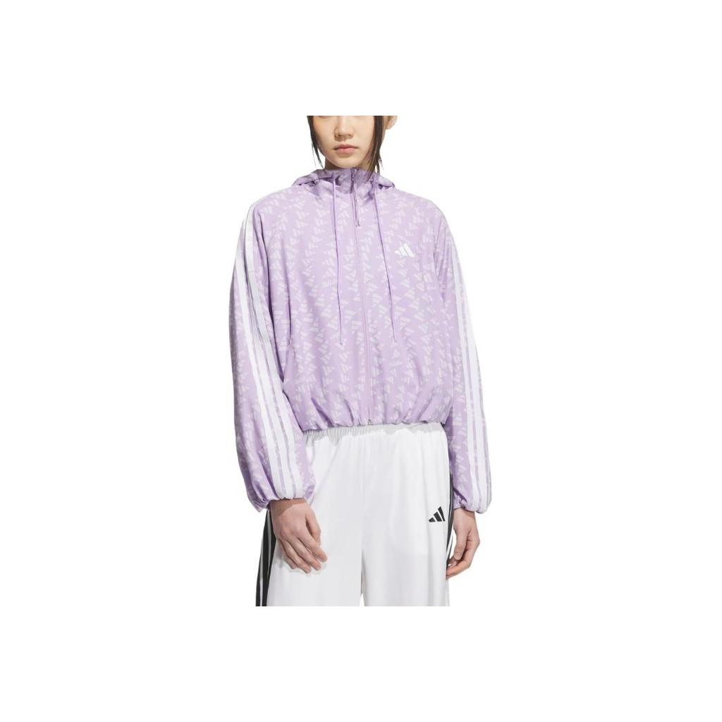 Adidas Ss25 Story Woven Jacket Fashion Casual Comfortable Sports Hooded Jacket Women Jacket KB7761