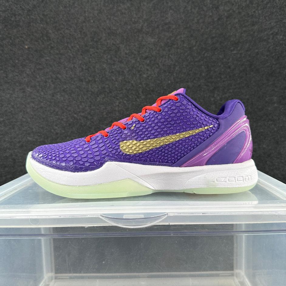 Genuine Kobe 6 Combat Basketball Shoes - Violent Orange, Full Mamba Replica, 6th Gen Men's Sports Shoes