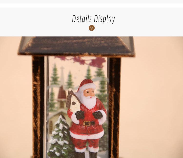 Leuchtender Schneemann und Öllampe in gebürstetem Gold als Weihnachtsdekoration