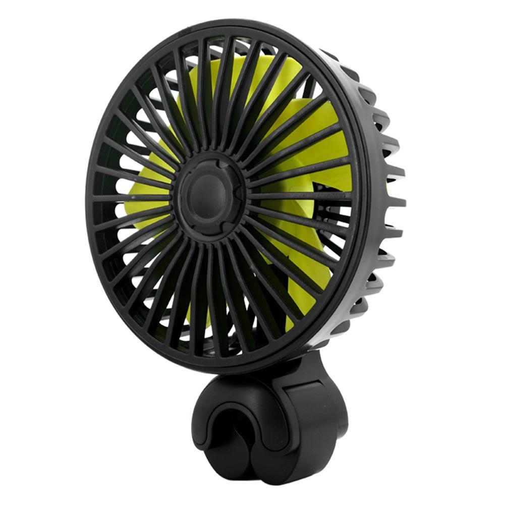 USB Car Seat Headrest Fan 360 Rotatable Cooling Backseat Fan Vehicle Rear Headrest Fan Summer Accessories for Sedan SUS RV Truck