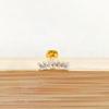 F136 Titanium Flower Peacock Crown Earrings, Long Studs for Cartilage Piercing, 1.2/1.0 Thickness