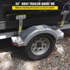 VEVOR Boat Trailer Guide-ons, 48", 2 PCS Rustproof Steel Trailer Guide Ons, Trailer Guides with Carpet-Padded Boards, Mounting Parts Included