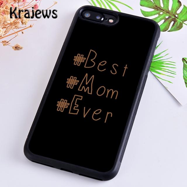 Krajews Best Mom Ever Phone Case Cover For iPhone 17 Air 16 15 14 plus 12 13 pro max coque Shell Fundas