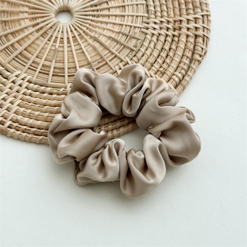 

Spring Collection Fashionable Satin Solid-color Large Braided Hairband for Women, Highly Elastic and Versatile. хакі