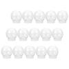 15Pcs Snow Globe DIY Plastic Accessories Clear Replacement Parts for Christmas Winter Craft Decoration Snow Globes
