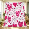 All Season Heart Series Flannel Blanket Thick Warm, Soft Skin-friendly, Ideal for Home Nap, Guest Room Single, Valentine's Gift