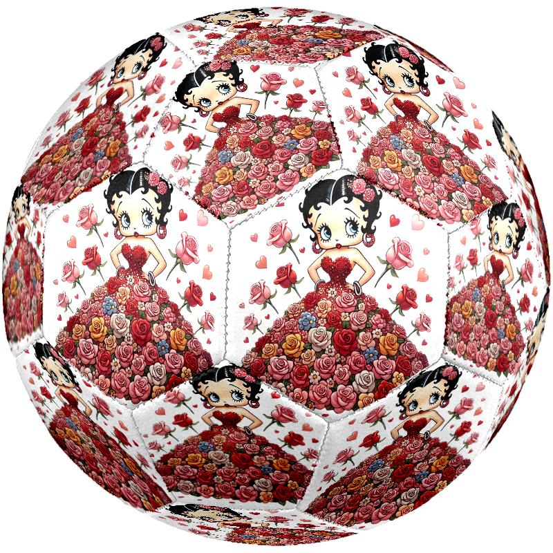 1pc Betty Boop Football, Standard Size 5 Soccer Ball, Suitable for Birthdays, Father's Day, Graduation Ceremonies, Perfect Gift for Sports Enthusiasts