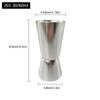 15/30ml 25/50ml 30/60ml Stainless Steel Measuring Cups Bar Party Wine Cocktail Shaker Dual Shot Jigger Liquid Drinks DIY Tool